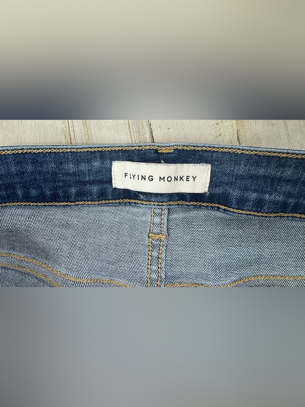 Flying Monkey Jeans Womens 30x27.5 Blue Medium Wash Mid Rise - Picture 4 of 11